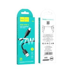 Hoco USB kabel A na USB C Hoco PD 2,4A 27W 1 m X96 črn