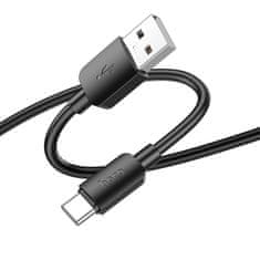 Hoco USB kabel A na USB C Hoco PD 2,4A 27W 1 m X96 črn