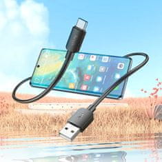 Hoco USB kabel A na USB C Hoco PD 2,4A 27W 1 m X96 črn
