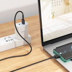 Hoco USB kabel A na USB C Hoco 3A 1 m X83 črn
