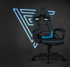 SENSE7 Igralni stol Knight PU, Modra