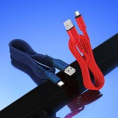 Hoco USB kabel A na USB C Hoco QC 3A 1 m X59 rdeč