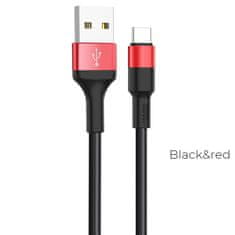 Hoco USB kabel A na USB C Hoco 2A 1 m X26 črno rdeč