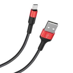 Hoco USB kabel A na USB C Hoco 2A 1 m X26 črno rdeč