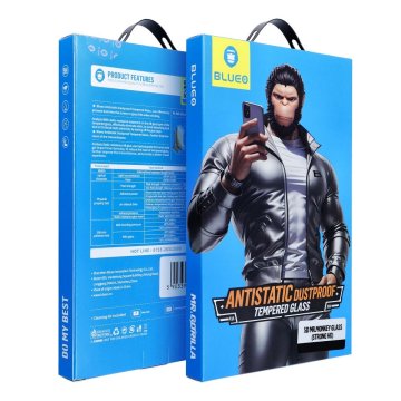 BLUEO 5D kaljeno steklo Mr. Monkey Glass - za Samsung Galaxy A56 5G črno (Strong Lite)