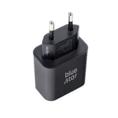 Blue Star Mrežni polnilnik za telefon Blue Star USB C QC4.0 PD 3A 25W + kabel USB C na USB C TFB-TC-25WPD črn
