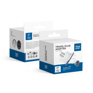 Blue Star Potovalni adapter Blue Star GO TO USA (tip A) 10A bel