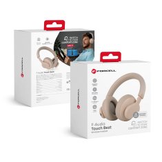 FORCELL Brezžične slušalke Forcell F-Audio ANC Touch Beat, bež