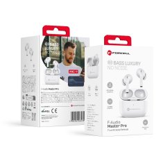 FORCELL Brezžične ušesne slušalke Forcell F-Audio TWS Master Pro bele