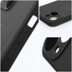 OEM SILICONE MAG COVER etui, združljiv z MagSafe za IPHONE 16 Pro, črn