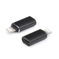 OEM Adapter tipa C (ženski) za Lightning (moški) črn