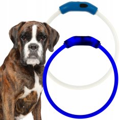 shumee Ovratnica za pse z LED lučko, ki se polni preko USB-ja, 55 cm