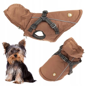 shumee Zimska pasja oblačila z OPRSNIKOM in kapuco, topla jakna 3 v 1, velikost M - NOV MODEL