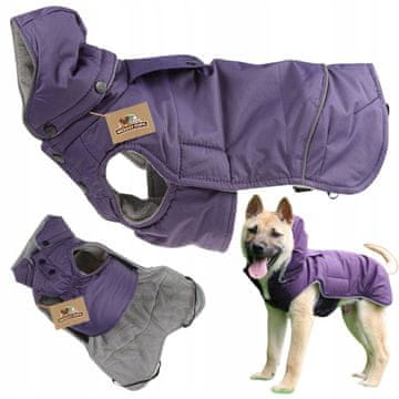shumee Zimska pasja oblačila, topel dežni plašč, snemljiva kapuca, velikost L