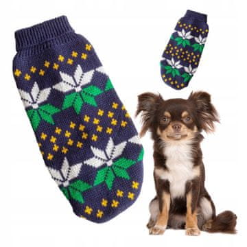 shumee ZIMSKI VZOREC pulover za pse in mačke za zimo 22 cm (8) modna oblačila