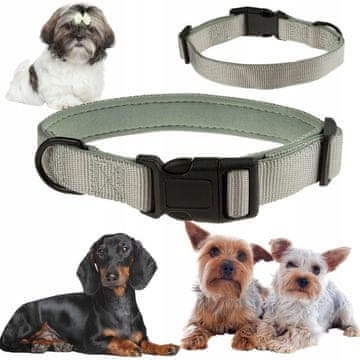 shumee Ovratnica za pse iz tkanine, podložena z NEOPRENOM S