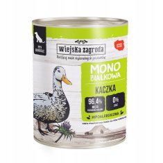 shumee Wiejska Zagroda mokra hrana za pse MONOPROTEIN DUCK brez žitaric 800g