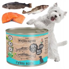 shumee Wiejska Zagroda mokra hrana za pse FISH FEAST losos, trska, losos