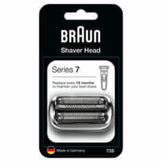 Braun Nadomestna glava za električni brivnik Series 7 73S Silver
