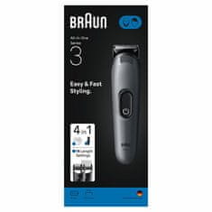 Braun Večnamenski 4-v-1 prirezovalnik Series 3 AIO3500 siv