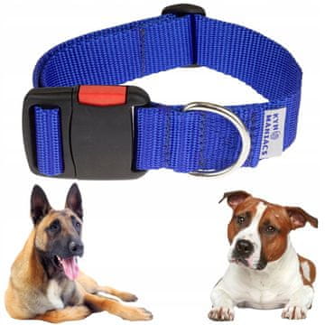 shumee KYNOMANIACS močna ovratnica za srednje velike pse, trpežna zaponka NEXUS L