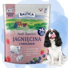 shumee BALTICA hrana za pse malih pasem BREZ ŽITARIC JAGNJETINA Z ZAJECEM 1 kg