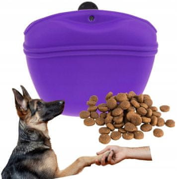 shumee SILIKONSKA vrečka za priboljške za šolanje psov, za skrivanje priboljškov