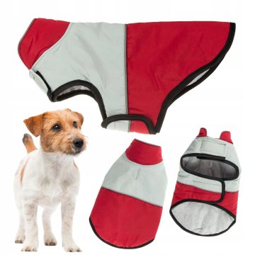 shumee Zimska pasja oblačila z ODSEVNIM MATERIALOM, izolirana, z ježkom, jakna velikosti L