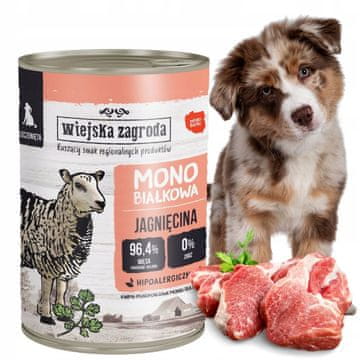 shumee Wiejska Zagroda mokra hrana za pasje mladiče MONOPRENE brez žitaric 400g
