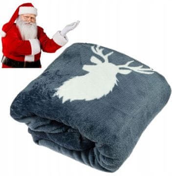 shumee BOŽIČNA ODEJA mehka in udobna božična odeja 160 x 200 cm norveška