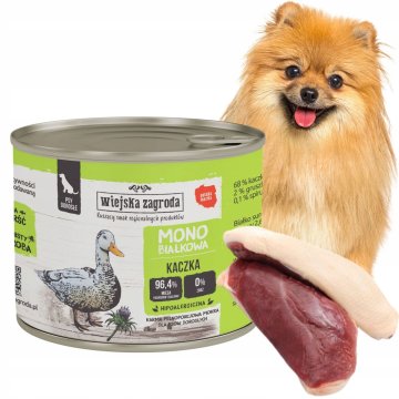 shumee Wiejska Zagroda mokra hrana za pse MONOPROTEIN DUCK brez žitaric 200g