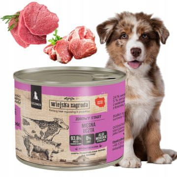 shumee Wiejska Zagroda mokra hrana za mladiče MEAT FEAST govedina svinjina