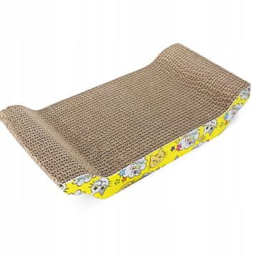 shumee Praskalnik za mačke iz kartona z mačjo meto