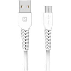 SWISSTEN podatkovni kabel usb / micro usb 1,0 m bela