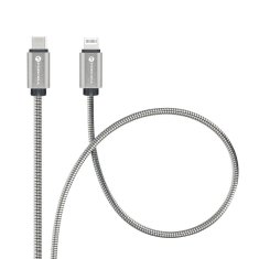 FORCELL USB kabel C na Lightning Forcell F-Energy PD 3A 27W Metal 2 m C238 srebrni