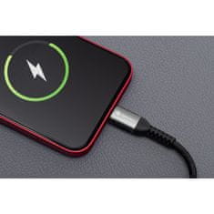 FORCELL USB kabel C na Lightning Forcell F-Energy PD 3A 27W Cafule 0,5 m C259 črn