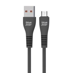 Blue Star USB kabel A na Micro USB Blue Star 2A 1 m DC99M črn