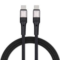 Blue Star USB C kabel za USB C Blue Star 3A 60W PD QC4.0 s pleteno ovojnico 2 m TFK-DC-004 črn