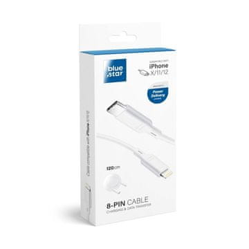 Blue Star USB C kabel za Lightning Blue Star PD 1,2 m bel