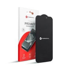 FORCELL Tvrdo steklo za iPhone 12 PRO MAX Forcell Privacy Glass črno
