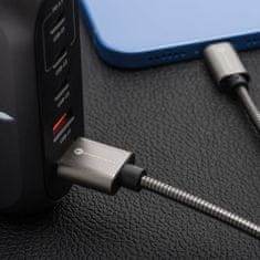 FORCELL USB kabel C na USB C Forcell F-Energy QC4.0 PD 3A 60W kovinski 1 m C237 srebrni