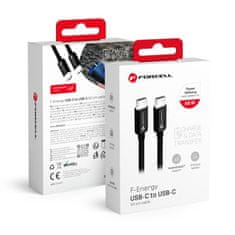 FORCELL USB kabel C na USB C Forcell F-Energy QC4.0 PD 3A 60W 0,5 m C338 črn