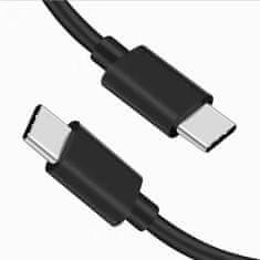 OEM Kabel tip C na tip C PD 40 W HD23 2 m črn