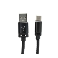 OEM USB kabel A na tip C 2.0 C366 (dolgi konektor 8 mm) 1 m črn