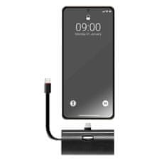 FORCELL Powerbank Forcell F-Energy Power Plug F5K3 PD 20W 5000 mAh z vgrajenim priključkom USB C črn