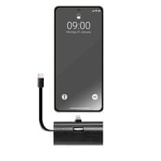 FORCELL Powerbank Forcell F-Energy Power Plug F5K3 PD 20W 5000 mAh z vgrajenim priključkom Lightning črn