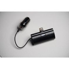 FORCELL Powerbank Forcell F-Energy Power Plug F5K3 PD 20W 5000 mAh z vgrajenim priključkom Lightning črn