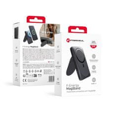 FORCELL Powerbank združljiv z MagSafe Forcell F-Energy MagStand F10K2 QC3.0 PD 5A 20W 10000 mAh črn