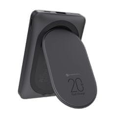 FORCELL Powerbank združljiv z MagSafe Forcell F-Energy MagStand F10K2 QC3.0 PD 5A 20W 10000 mAh črn