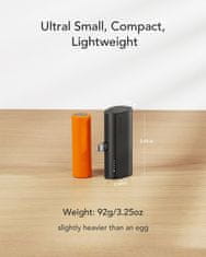 VEGER VEGER powerbank 5000 mAh z vgrajenim priključkom tipa C PD QC3.0 3A 20W PlugOn (W0556/V0556) črn